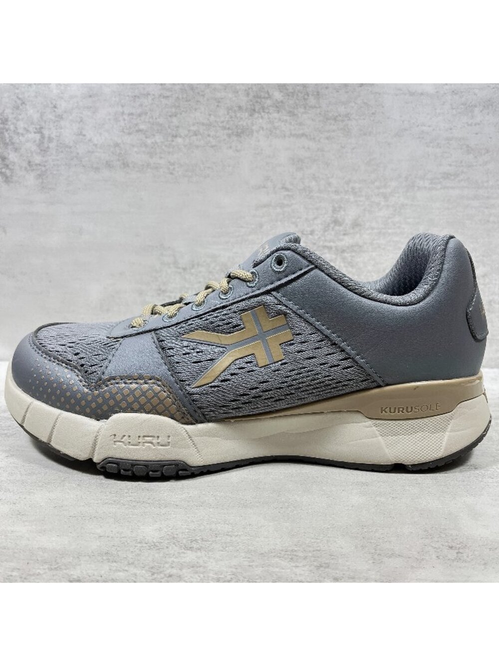 Kuru Quantum Orthotic Comfort Walking Sneakers - Women's Size 8 Wide - Gray